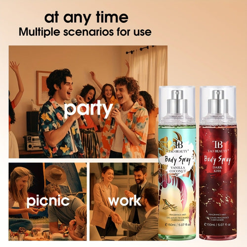 4 Piezas de Perfume Corporal y para Cabello - Crean un Encanto Irresistible, Fragancia Duradera para Todas las Estaciones, Ideal para el Día a Día, Citas o Ocasiones Especiales
