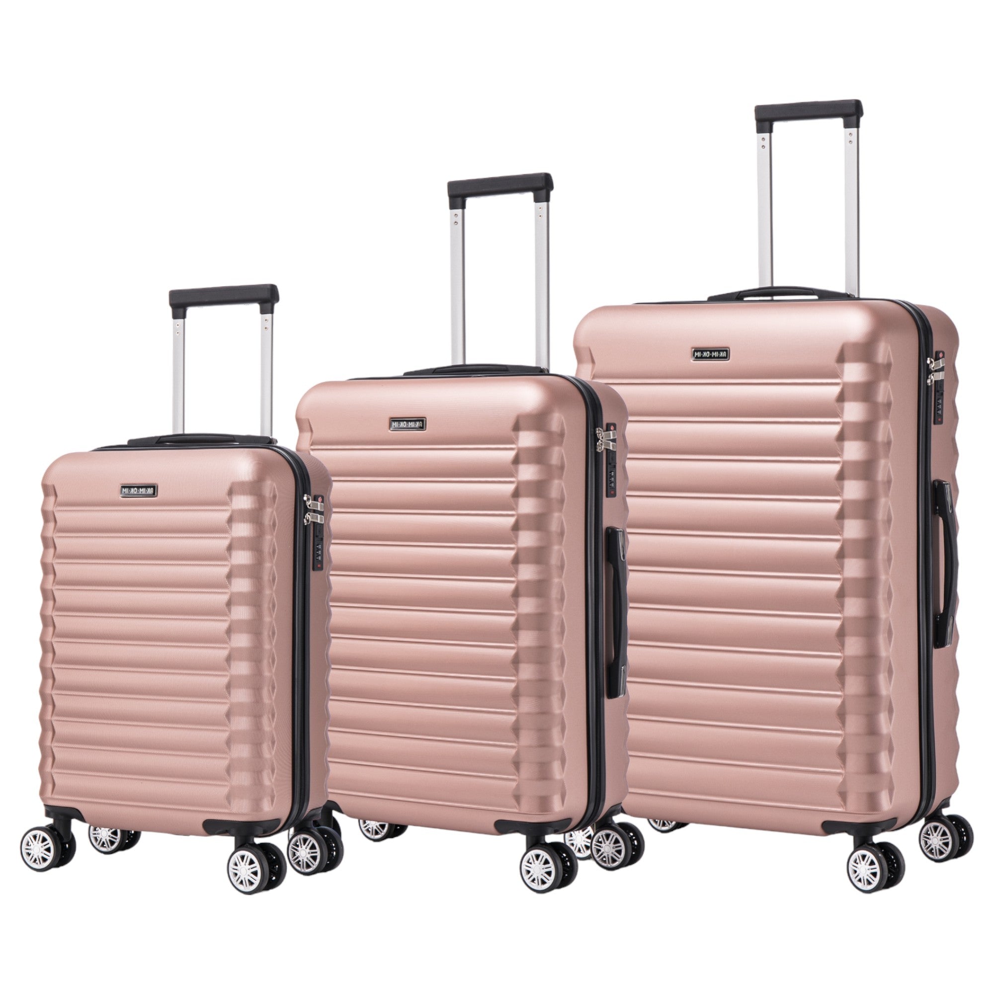 Conjunto de Maletas de Viaje Elegantes: Carcasa Ligera, Cerradura Numérica, 4 Ruedas Giratorias 360, Asa Telescpica de Aluminio Aleado Juego de Maletas Maleta ( 6999 M001 8008 6020 )