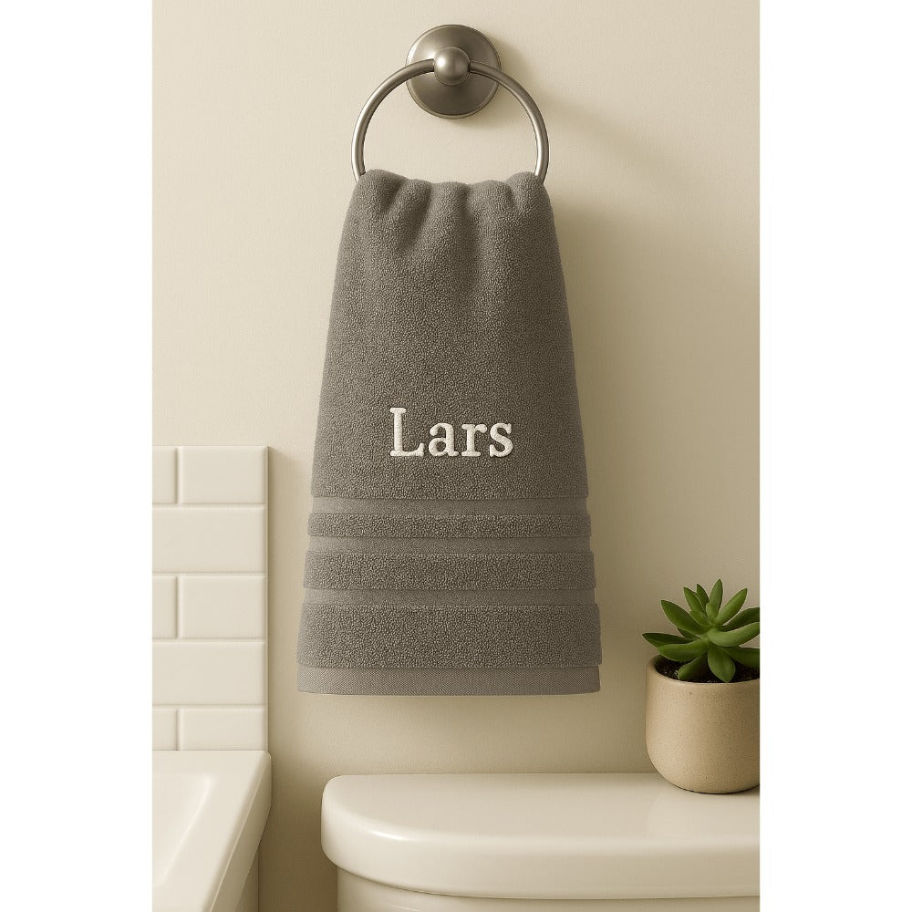 Toalla de baño personalizada con nombre, hermosamente bordado, toalla personalizada con nombre, toalla de baño