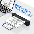 Impresora Térmica Portátil A10 Mejorada, Impresora Térmica Sin Tinta Compatible con Tamaño Carta US y A4, para Negocios/Oficina/Hogar, Compatible con Teléfono, Tablet y Laptop, Viene con 10 Hojas de Papel Térmico