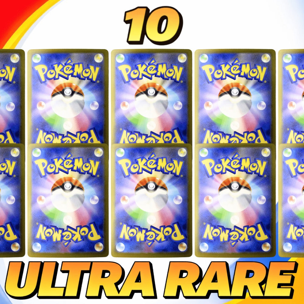 10 Brillantes Cartas Pokémon EX TCG Japonés - Ultra Raro