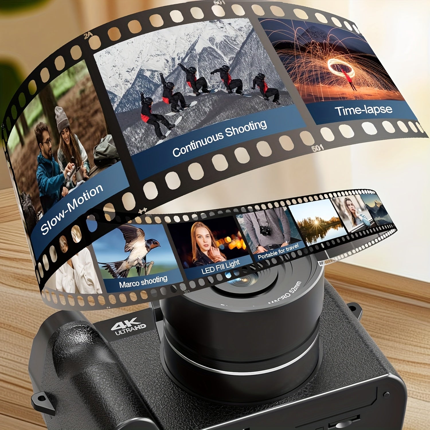 Cámara digital 4K | Fotografía vlogging viajes y creación de contenido