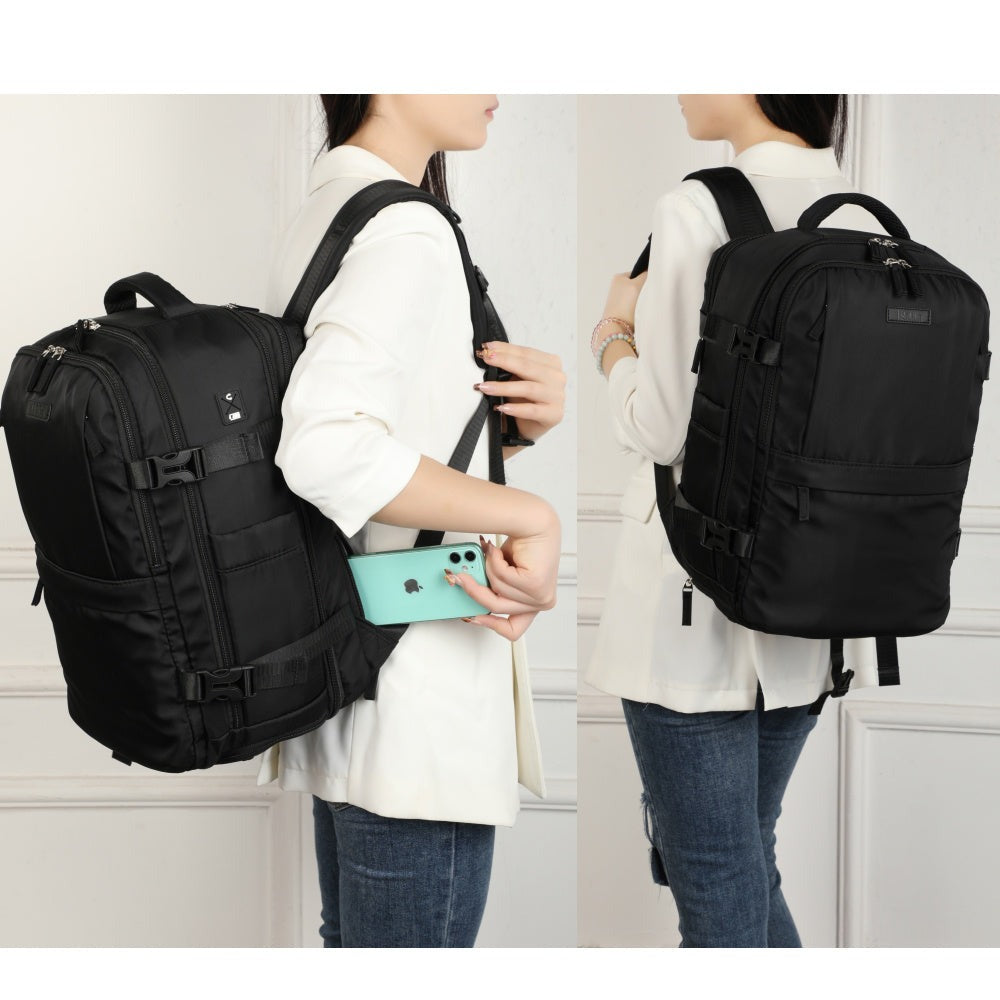 Mochila de cabina expandible 40x25x20-25cm | compartimiento para zapatillas | Mochila casual compatible con portátil 14 pulgadas