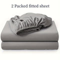 Juego de 2 sábanas bajeras, funda protectora de colchón suave y cómoda, kit de sábanas bajeras transpirable y multifuncional, lavable, apto para dormitorios, habitaciones de invitados, escuelas, utilizable en todas las estaciones, ropa de cama