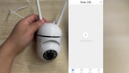 4 cámaras de seguridad inalámbricas Wifi 1080P HD con la APP Ease Life, para interior/exterior, visión nocturna a color, audio bidireccional, giro/inclinación/zoom de 360°, seguimiento y detección de movimiento para seguridad en el hogar, foco y sirena, a