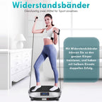 Placa de vibración inteligente con control remoto, 120 niveles de masaje electromagnético, motor silencioso, ejercicio para la pérdida de peso de todo el cuerpo, capacidad de carga máxima de 120 kg, adecuada para fitness en casa, sin batería