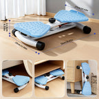 Tabla de torsión de cintura, tabla de torsión para ejercicio, máquina de ejercicio de torsión de cintura, herramienta de fitness de torsión de cintura, diseño de masaje de pies, tabla de 53.01 cm con dos cuerdas de 76.2 cm de largo, adecuada para gimnasio