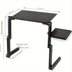 Mesas para portátil | Escritorio de cama de aleación de aluminio, mesa plegable para computadora portátil, estante de pie ajustable, rejilla de