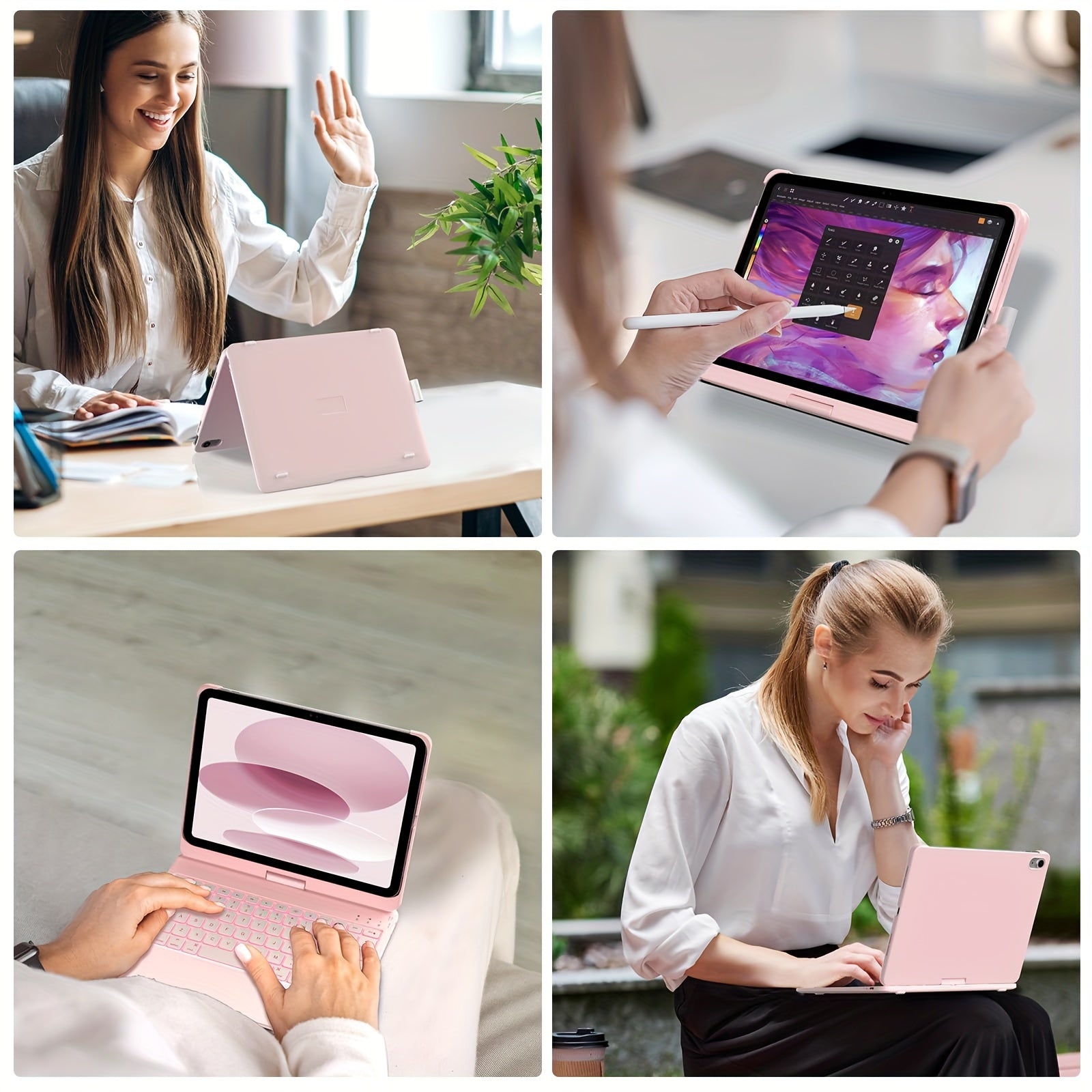 Tabletas Android | Adfa We Afsd Ss33, Funda para Tablet con Teclado para iPad 10ª Generación (10.9", 2022), Trackpad Multi-Touch, 10 Colores de