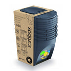 Set de 4 cubos de basura KEDEN SORTIBOX papelera reciclaje volumen 4x25L