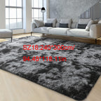 1 alfombra suave de felpa, alfombra de felpa antideslizante, alfombra suave de felpa para mesita de noche, alfombra tie-dye para sala de estar, decoración del hogar, alfombra para dormir mascotas, alfombra para dormitorio y sala de estar, decoración de la