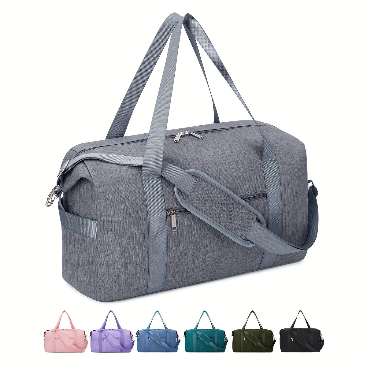 Nueva bolsa de equipaje plegable debajo del asiento 2026 18X14X8 para aerolíneas | Ligera, transportable y con bolsillo húmedo, duradera y portátil - Artículos esenciales de viaje para mujeres/hombres