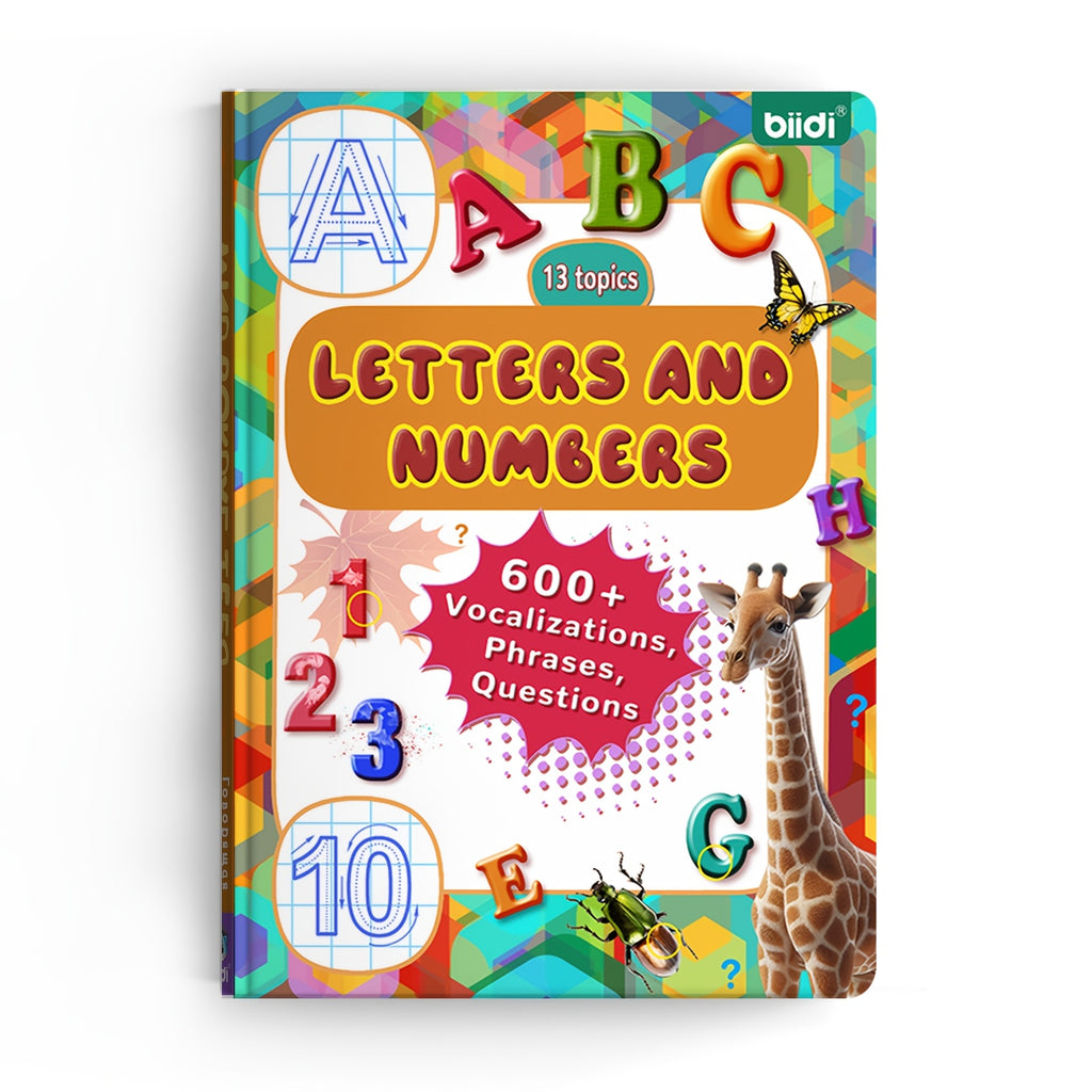 Audiolibros interactivos en inglés con números y letras, libros de aprendizaje, regalos de cumpleaños, autismo