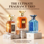 [Set de Perfumes para Hombre] Set de Tres Botellas, Amaderado, Oriental Picante, Aromático Picante. Fragancia Rica y Fresca, Sabor Duradero, Que Destaca Tu Encanto Masculino. Es una Excelente Opción para la Vida Diaria, Citas y Regalos de Festival