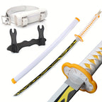 Espadas Katana Anime de Bambú de 104.14cm No Afiladas, Múltiples Estilos Incluyen Cinturón y Soporte para Espada, Regalo de Navidad Halloween, Accesorios de Cosplay para Disfraces de Personajes