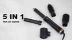 Kit de secador de pelo UKLISS 5 en 1, 1000W, con difusor, rizador automático, alisado y peinado, secador de pelo para baño, cepillo térmico de aire desmontable, rizador de aire, envolvente para rizar, herramienta de alisado de cabello, regalo de San Valen