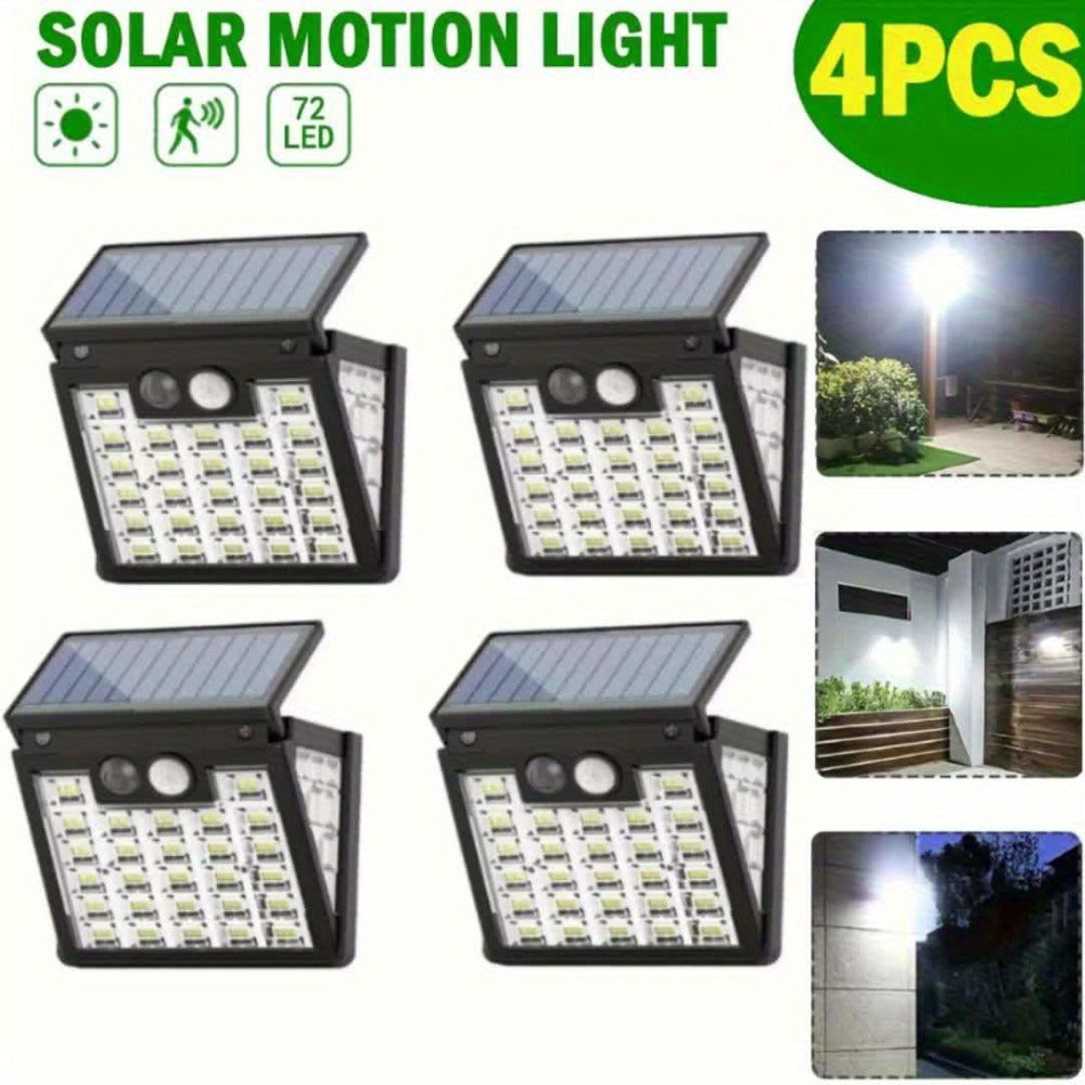 Luz solar exterior con sensor | Jardín patio garaje y seguridad