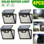 Luz solar exterior con sensor | Jardín patio garaje y seguridad