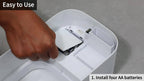 Papelera Inteligente con Tapa para Baño, Blanca, Productos de Almacenamiento para el Hogar, Recomendada para Cocina, Baño y Dormitorio