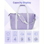 Bolso de mano plegable y ligero de 30L, aprobado por aerolíneas, 18x14x8 pulgadas, compatible con TSA, con bolsillo húmedo, para viajes nocturnos y gimnasio (esencial de viaje unisex 2026)