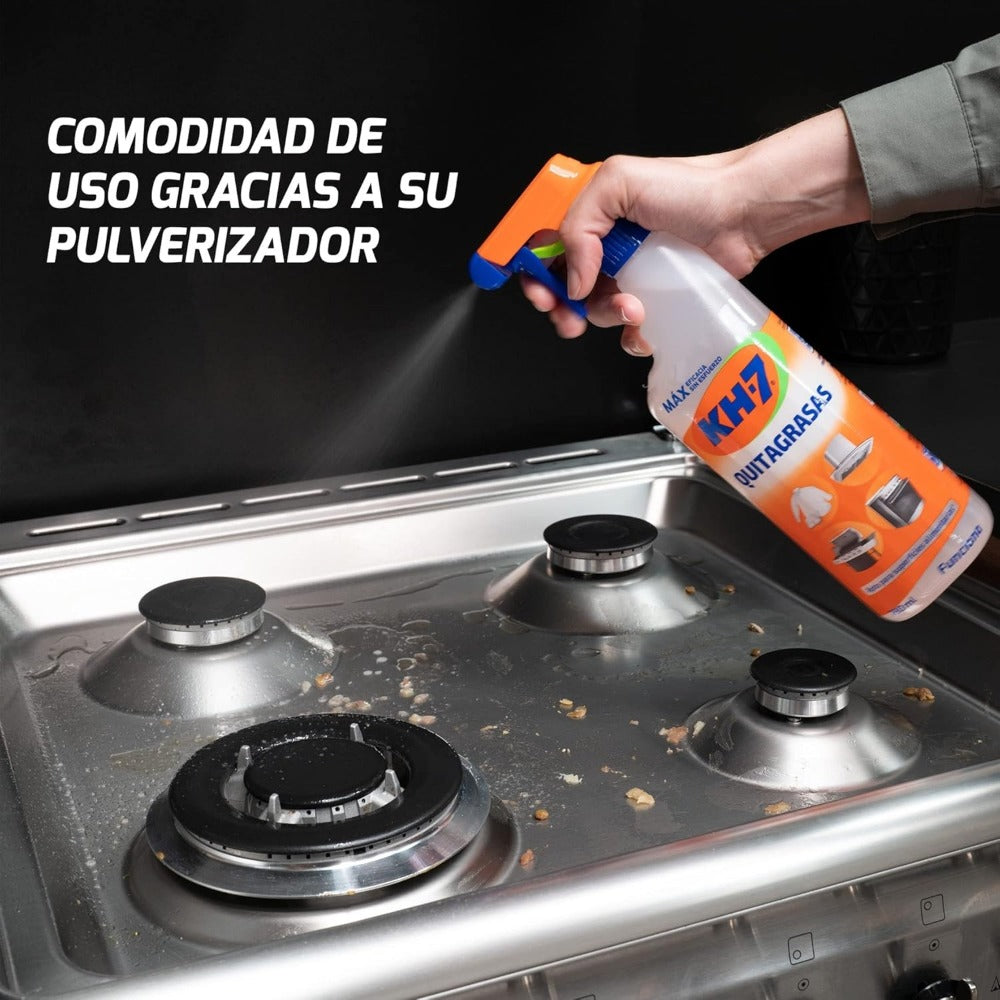 KH7 / KH-7 Quitagrasas Profesional Pack 6×780 ml (4,68 L) – Desengrasante Multiusos para Cocina, Horno y Superficies – Poder Desincrustante y Eficaz