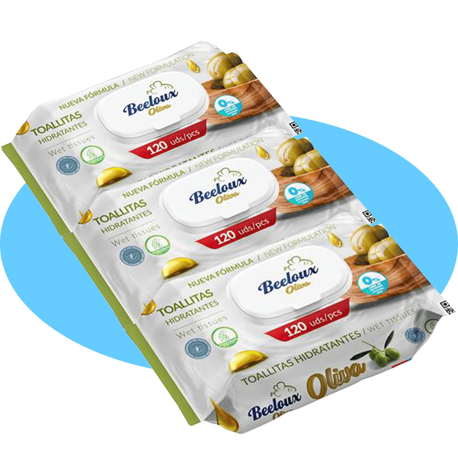 Toallitas Húmedas, Cuidado e Hidratación Profunda, Fibras Ultrasuaves ideales para Piel Sensible, Perfume Fresco, Packs de 3/6/9/12 Unidades, 360/720/1080/1440 Toallitas - Bestline