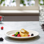 Platos de Papel de Fibra de Caña de Azúcar | Platos Especiales para Pastel de Cumpleaños | Platos para Desayuno y Cena | Platos para Barbacoa y Frutas | Platos para Ensaladas de Carne | Platos de Papel Engrosados Resistentes al AceiteCumpleaños, Fiestas,