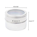 9 piezas de caja de almacenamiento magnética para escritorio de salón, recipiente de acero inoxidable para accesorios de uñas, caja de almacenamiento montada en la pared