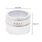 9 piezas de caja de almacenamiento magnética para escritorio de salón, recipiente de acero inoxidable para accesorios de uñas, caja de almacenamiento montada en la pared