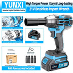 Llaves de impacto inalámbricas, Llaves de impacto de alto torque, Juegos de llaves inalámbricas, Equipadas con baterías, Baterías recargables. Brocas inalámbricas, Destornilladores compatibles con automóviles, Mecánicos de reparación de motocicletas, Entu