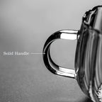 Almacén local, juego de 4/6 tazas de vidrio de borosilicato con asas en forma de calabaza, aptas para té, café, desayuno de avena, leche, zumo, bebidas frías, etc. Ligeras y duraderas, resistentes al frío y al calor.
