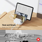 Soopii Hub de Carga Multi-Dispositivo de 5 Puertos, con 2 Puertos PD de 20W para Carga Rápida y 3 Puertos USB Compatibles con iPhones, iPhone 17, Smartphones, Tablets y Más. Incluye un Organizador de Cables, Perfecto para Regalos de Navidad. (Cables No In