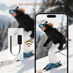 Cámara Inalámbrica HD 1080P Portátil con Control Remoto a Través de la App Móvil, Grabación de Audio y Video, Fácil de Usar, Expandible con Tarjeta TF, Grabación en Bucle, Ideal para Seguridad en el Hogar, Deportes, Investigaciones, Registros de Aprendiza