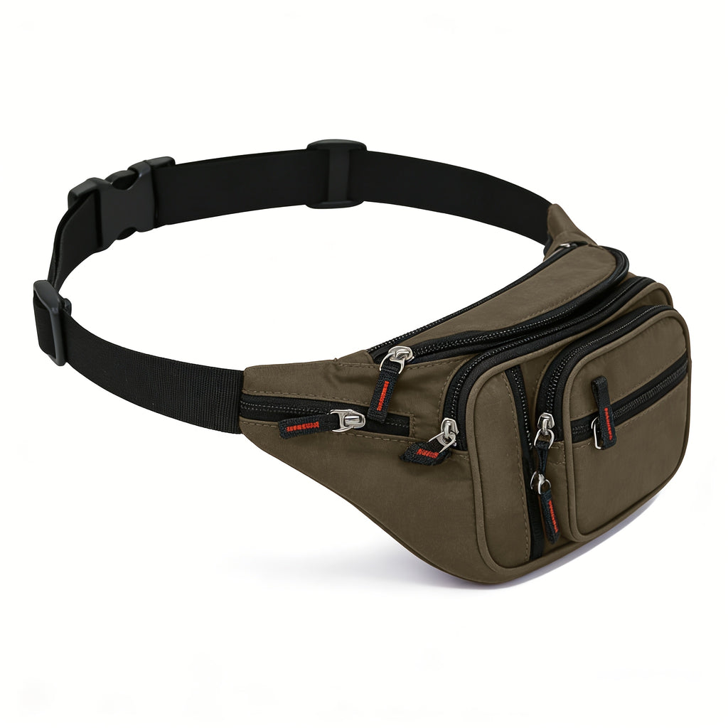 Riñonera multifuncional de nailon de alta calidad, unisex, apta para senderismo, correr, ciclismo al aire libre, bolsa de cinturón cruzada de gran capacidad