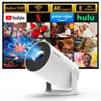 Proyector Magcubic HY300 Pro Dual Wifi6 290ANSI Relación de Proyección 0.8:1 y Corrección Automática de Keystone, 720P Nativo, Altavoz Incorporado, Streaming, Mini Cine en Casa Portátil, Presentaciones de Juegos, Diseño Compacto para Películas, Videos, Us