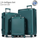 Juego de equipaje de tres piezas, que incluye una maleta de viaje con asa telescópica ajustable, una maleta rígida de ABS con cerradura TSA y ruedas blandas, una bolsa de cabina y equipaje con ruedas unisex.