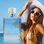 Perfume LASTAR de 50 ml para mujer y hombre - Aroma acuático a agua de mar con madera de cedro, pachulí y cítricos, fragancia de larga duración de 4 a 6 horas, empaque en caja de regalo, Eau de Toilette para uso diario, citas y desplazamientos, regalos