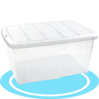 Caja Almacenamiento plástico para Guardar y Ordenar Juguetes, Libros, Documentos, Ropa, Mantas. Cierre Hermético, Gran Capacidad y Resistencia - Dekohome