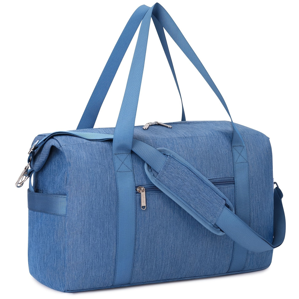 Maleta de Cabina Aprobada por la TSA - Bolso Plegable para Asiento, Compacto y Ligero, Aprobado por Aerolíneas con Bolsillo con Cremallera, Maleta de Viaje Plegable para Negocios y Ocio - Morado, Compartimento Principal Espacioso para Viajes de Una Noche