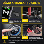 Arranque de coche con compresor de aire e inflador de neumáticos inalámbrico, arrancador de batería de 12000A con banco de energía y linternas LED, caja de arranque automático de 12V para todos los vehículos de gasolina o diésel de 10.0L con estuche de tr