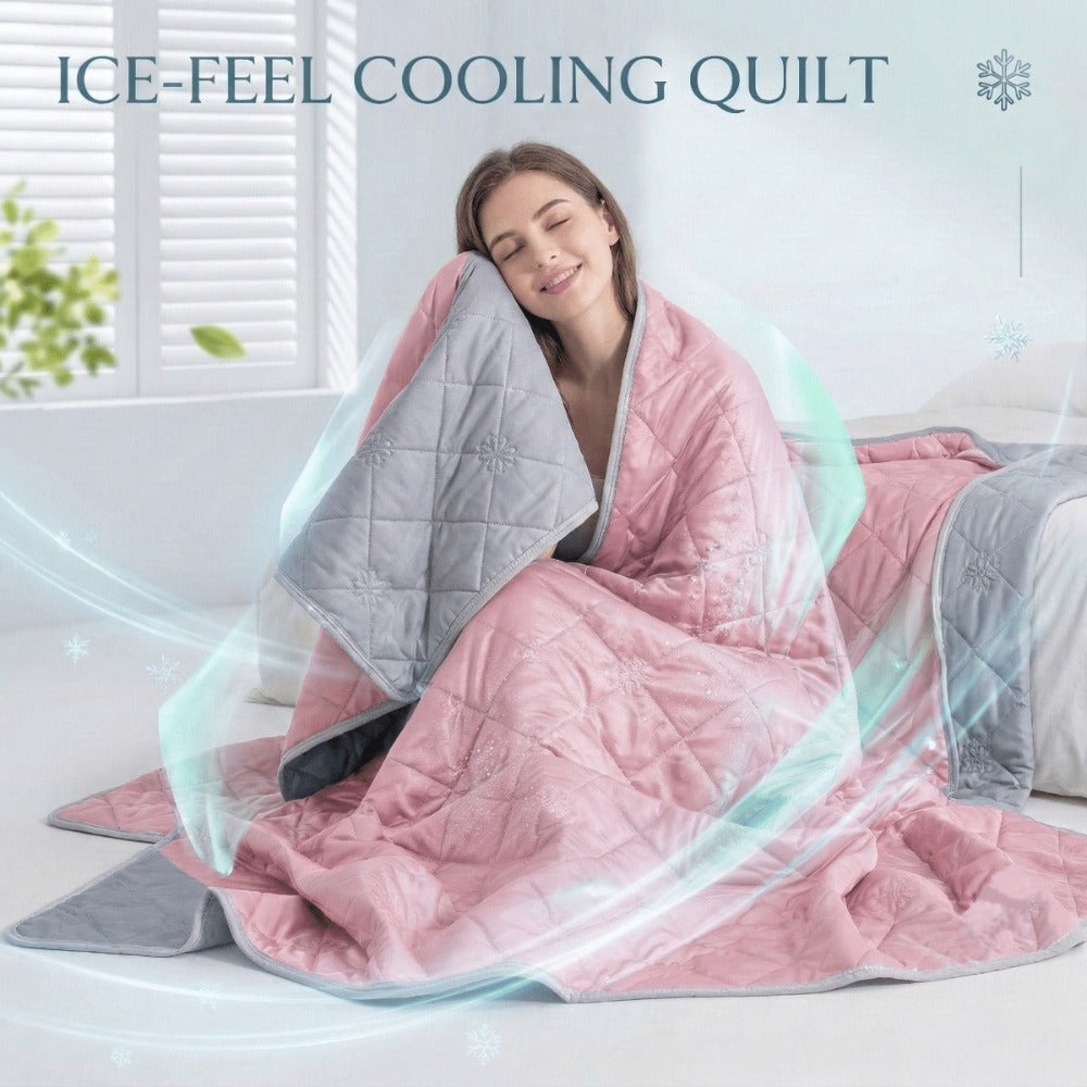 Colcha de Verano New Cool-Sense | Suave, con Relieve Ultrasónico, No se Decolora, Para Todas las Estaciones, Lavable a Máquina, Ideal para Dormitorio, Sala de Estar, Habitación de Invitados