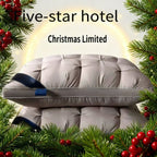 Almohadas Extra Grandes de Lujo Calidad Hotelera 2025 - Funda 100% Poliéster y Relleno Suave Alternativo de Plumas, Soporte Ergonómico para Quienes Duermen de Espalda/Brazos/Boca Abajo, Estilo Estándar Blanco/Gris para Uso Doméstico y Hotelero