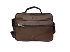 MEJORADA DL-71 Bolso de hombro de cuero genuino para hombre, bandolera horizontal de piel auténtica multibolsillo para hombre