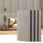 Juego de 4 paneles acústicos, paneles de pared, rejilla autoadhesiva, panel absorbente de sonido, 115x55 cm