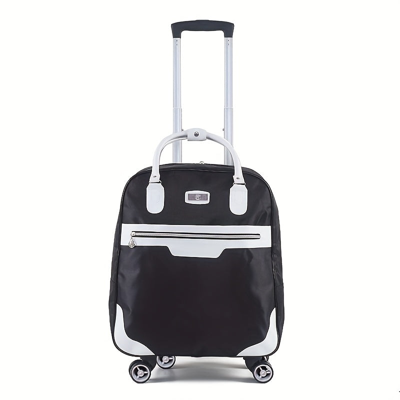 Maleta de Viaje Plegable de Gran Capacidad, Bolso de Viaje para Exteriores, Maleta con Ruedas, Bolso Unisex con 4 Ruedas Univer y Asa Retráctil, Maleta Ligera, Robusta y Duradera
