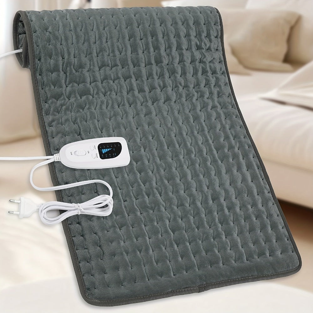 Almohadilla Térmica - 6 Niveles de Calor, hasta 140°F, Apagado Automático a las 2 Horas, 84 cm × 43 cm / 60 cm × 30 cm, Franela Suave, Lavable a Máquina, para Calentar Cuello, Hombro, Rodilla y Pierna, un Regalo para Hombres, Mamá y Papá, el Regalo Perfec