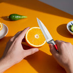 Juego de cuchillos de cocina | Juego de 9 cuchillos de cocina con soporte, cuchillos de acero inoxidable, resistentes y duraderos, juego de