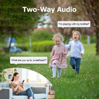 1pc [8x Zoom] WiFi CCTV, Nueva Lente Dual 2025 – PTZ + Cobertura Fija – Baby Monitor, Montaje en Techo/Mástil, 360° Smart Automático Seguimiento Humano, Listo para Granjas y Familias, Sin Zonas Ciegas – 2 Lentes al Precio de 1, Cámara de Seguridad Solar W