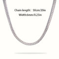 Collar de Cadena Plateada, Joyería de Plata 925, un Regalo para Mujeres, un Regalo para Hombres, un Regalo para Amigos y Colegas, Collar de Regalo de Cumpleaños, Regalo de Fiesta, Regalo de Luna de Miel, Collar de Regalo de San Valentín, Collar para Parej