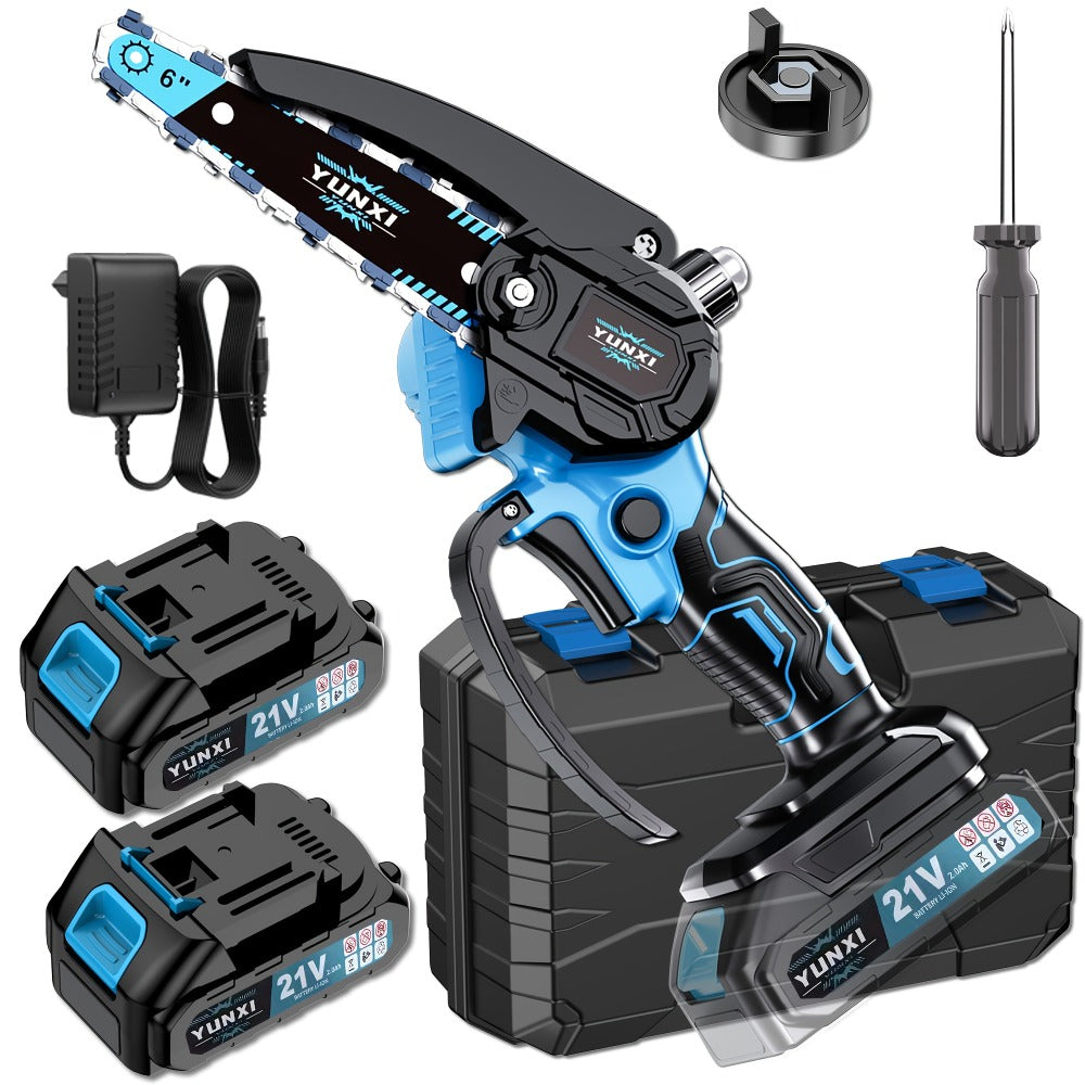 Motosierra | Mini Sierra de Iones de Litio, Ideal para Cortar Madera y Podar Jardines, El Regalo Perfecto para Padres, Entusiastas. Esta Sierra